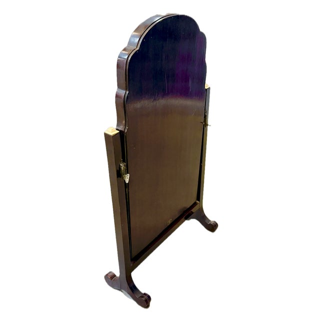 Antique Shell & Horn Tilt-Top Vanity Mirror For Sale In Atlanta - Image 6 of 12