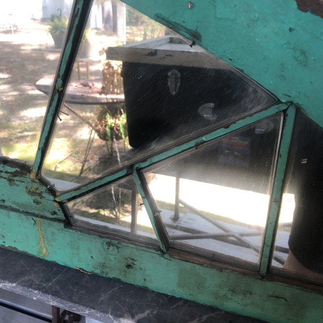 American 1950s Arched Window Frame With Mirror For Sale - Image 3 of 13