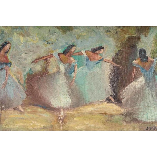 Modern Spadolini, The Dancers, Early 20th Century, Oil on Canvas For Sale - Image 3 of 8