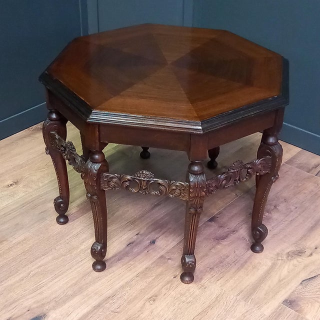Octagonal Indian Center Table, 1890s For Sale - Image 13 of 13