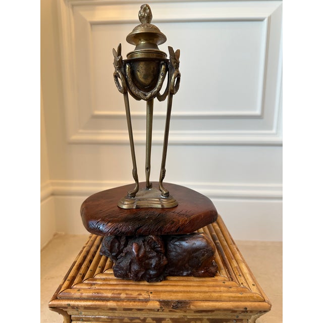 Vintage 1970’s Handmade Burlwood Plinth / Riser For Sale - Image 12 of 15