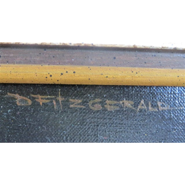 Contemporary 1970s "Red Snapper" Baroque Style Still Life Oil Painting by Dorothy Fitzgerald, Framed For Sale - Image 3 of 5