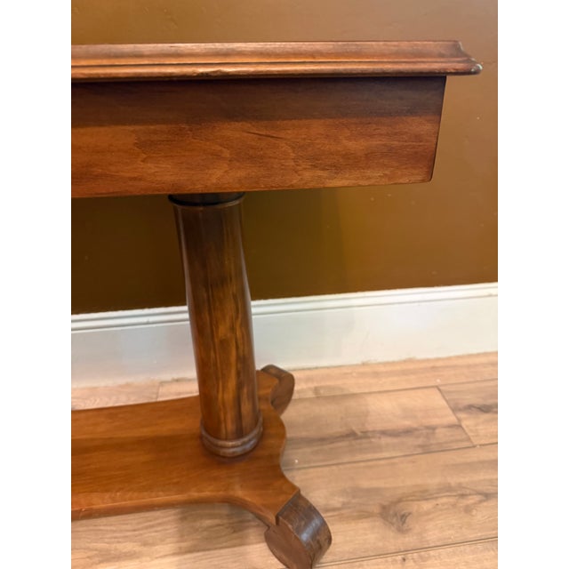 Antique 19th Century American Empire Walnut Library Table (36") For Sale - Image 6 of 18