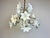 Vintage Murano Style Glass Flower Chandelier, White Floral Ceiling Light, Italian Romantic Bedroom Lighting - a Pair For Sale - Image 11 of 16