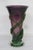 Purple Mid Century Modern Hand Blown Teleflora Purple and Green Wrapped Vase 4390b For Sale - Image 8 of 9