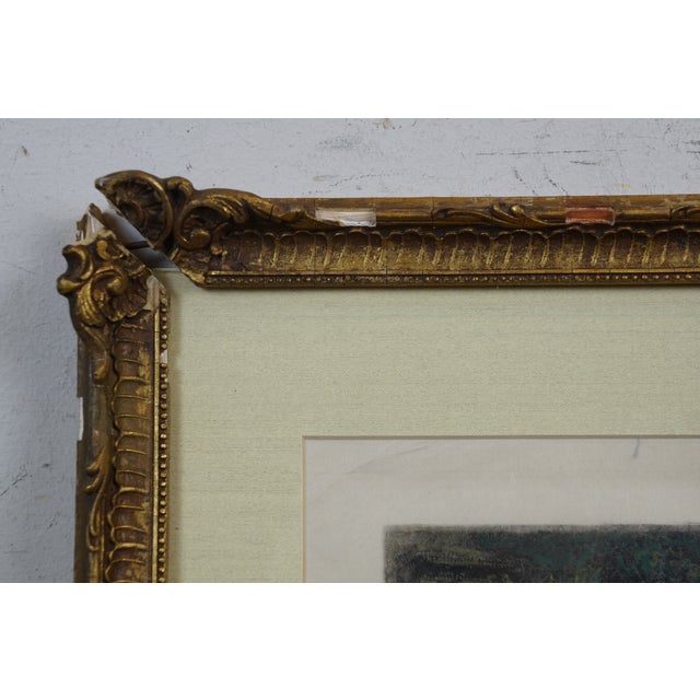 Late 19th Century Late 19th Century Antique Colored Etching Departure of the Sacred Carpet Masse Bridgman, Framed For Sale - Image 5 of 12