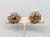 Vintage 1960s Signed Castlecliff Goldtone & Clear Rhinestones Flower Clip Earrings-2 Pieces For Sale - Image 4 of 7