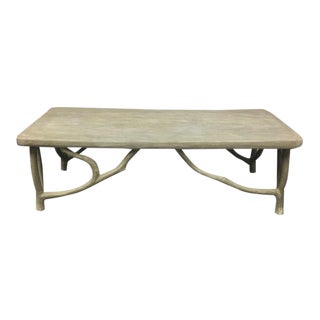 Restoration Hardware Faux Boise Arboretum Coffee Table For Sale