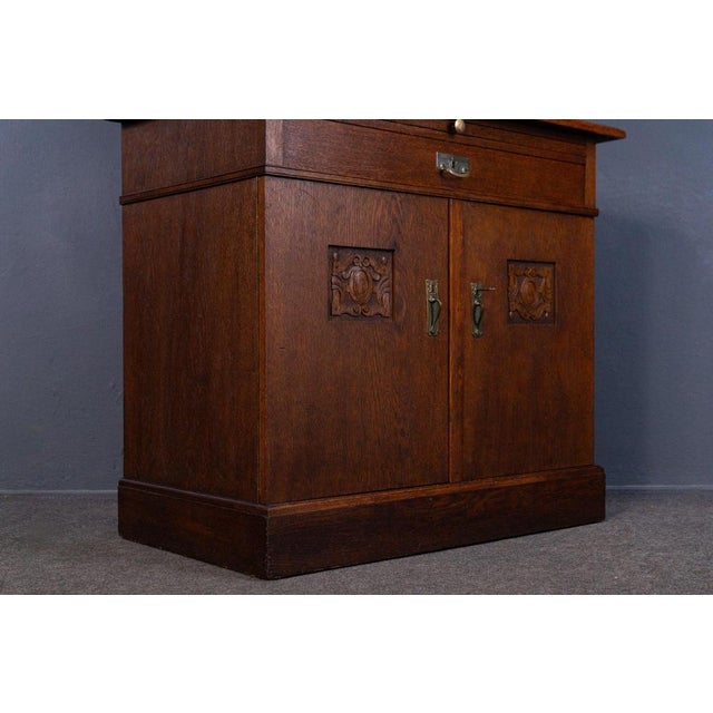 Wood Art Nouveau Sideboard with Drawers For Sale - Image 7 of 18