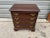 English Vintage Ethan Allen Chippendale Style Solid Cherry 4 Drawer Bachelor’s Chest. For Sale - Image 3 of 11