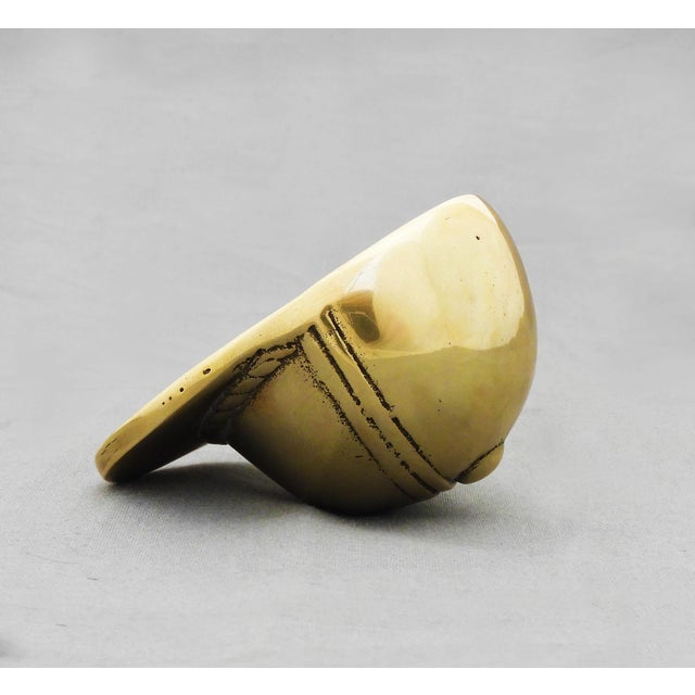Metal Brass Jockey's Cap Bottle Opener in the style of Gucci, Italy, 1970s For Sale - Image 7 of 9