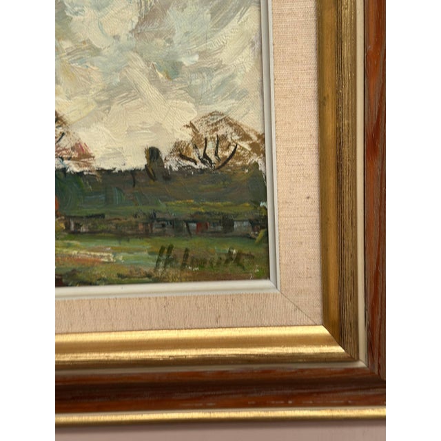Holmult, Countryside, 1950s, Oil Painting on Canvas, Framed For Sale - Image 5 of 18