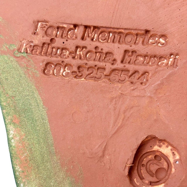 1980s Large Hawaiian Pottery Ceramic Long-Legged Flamingo Figurine by Found Memories For Sale - Image 11 of 11