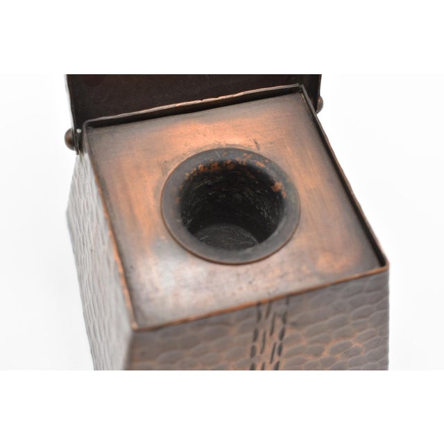 Metal Craftsman Studios Copper Inkwell C. 1920s For Sale - Image 7 of 12