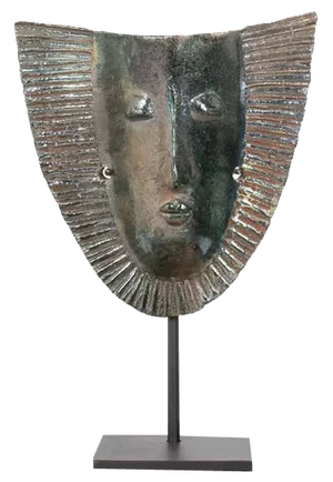 Vintage Mask in Ceramic, 1960