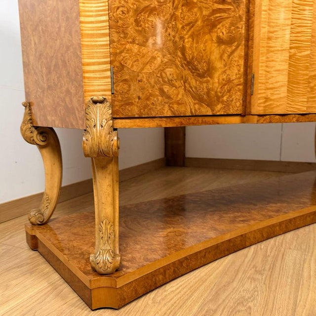 Brown Art Deco Sideboard by Harry & Lou Epstein, 1930s For Sale - Image 8 of 13