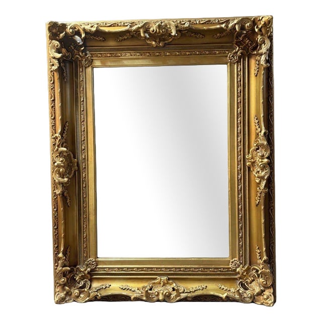 Large Gilt Double Frame Mirror For Sale