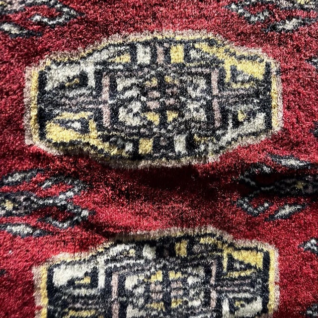 Traditional Middle Eastern Wall Art Small Handmade Tapestry For Sale - Image 4 of 13