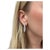 In a modern design with a twist! These hoop earrings contain round brilliant cut diamonds weighing approximately 12.08...