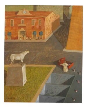 Alberto Gallerati, Far from Danger, Oil on Canvas, 1970s