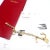 Contemporary Authentic Cartier Yellow Gold Love Trinity Double C Charm Link Bracelet 1995 For Sale - Image 3 of 13
