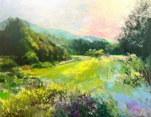 Mountain High, Valley Low Original Oil Painting by Julia Lawing