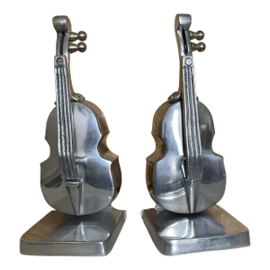 Vintage Cello Violin Bookends