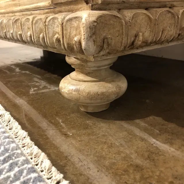 Traditional Vintage Italian Wood Carved Cabinet For Sale - Image 3 of 12