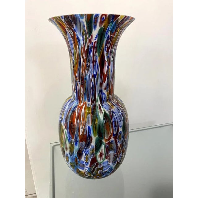 Contemporany Vase in Murrine Murano Glass from Simoeng For Sale - Image 11 of 11