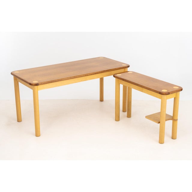 Modern Maple L-Shaped Desk For Sale - Image 9 of 16