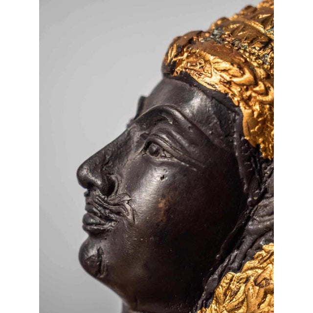 Golden Statuette of Thai Dancer For Sale - Image 6 of 11