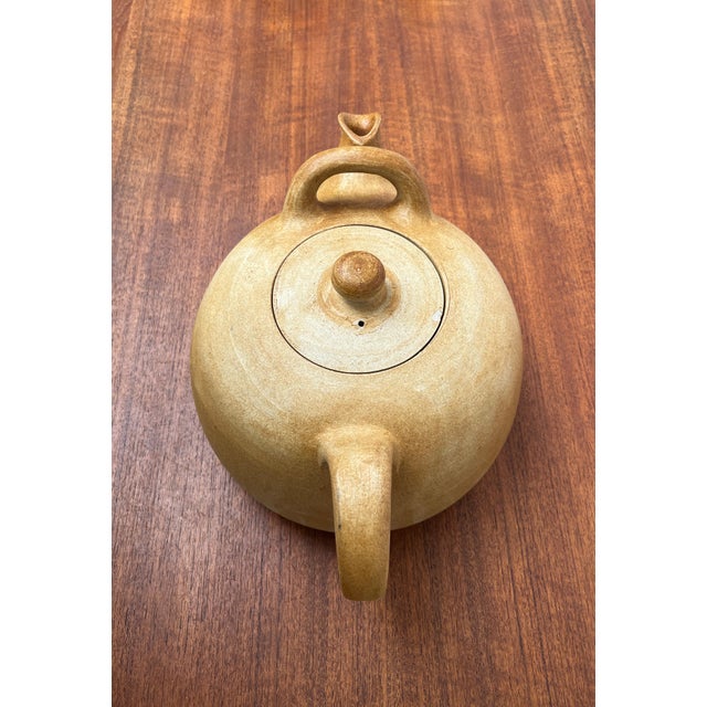 Mid-Century Modern Mid-Century Large Danish Studio Pottery Teapot by Herman A. Kähler for Kähler, 1960s For Sale - Image 3 of 18