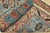Heriz Rug 5’11” X 8’11” Blue Wool Vintage Tribal Hand-Knotted Oriental Carpet For Sale - Image 13 of 14