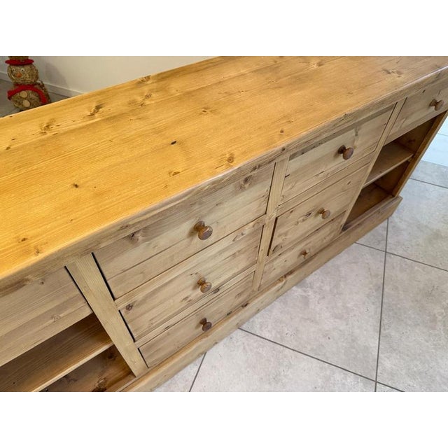 Antique Reclaimed Wood Shop Cabinet For Sale - Image 10 of 17