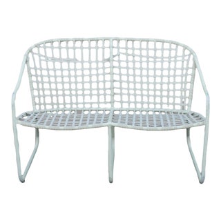 Mid 20th Century Mid-Century Modern Outdoor Patio Settee For Sale