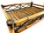 Vintage Mid Century Bamboo and Rattan Tray With Lattice Detail For Sale - Image 10 of 11