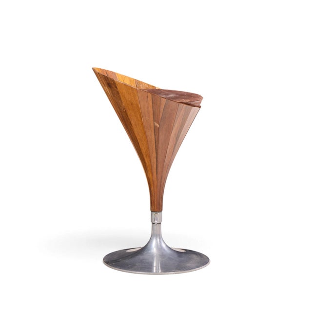 Wood John Mortensen for Dyrlund Mid Century Danish Fountain Barstools - Set of 4 For Sale - Image 7 of 10