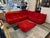 2010s Michel Ducaroy for Ligne Roset Togo Ottoman, Alcantara Goya Red For Sale - Image 5 of 12