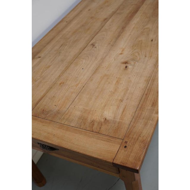 Antique 19th Century French Cherry Farmhouse Dining Table For Sale - Image 12 of 18
