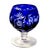 Blue Ajka Hungary Cobalt Cut-to-Clear Miniature Brandy Snifter — 3" Crystal For Sale - Image 8 of 12