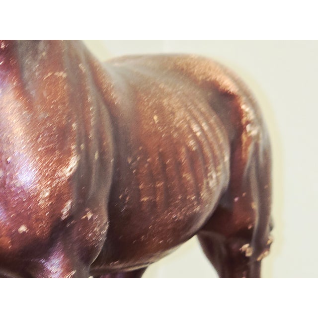 Brown Hubely Style Vintage Cast Iron Horse — Mid‑Century Americana With Original Patina For Sale - Image 8 of 12