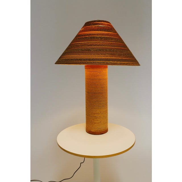 Mid-Century Modern Late 20th Century Cardboard Lamp by Gregory Van Pelt For Sale - Image 3 of 13