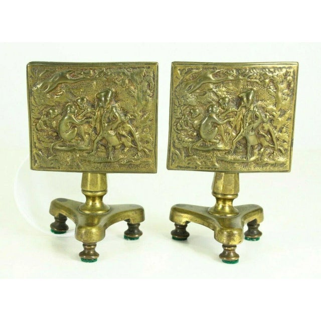 1800's Regency Miniature Brass Tilt Top Table Candle Reflectors - a Pair For Sale - Image 13 of 13