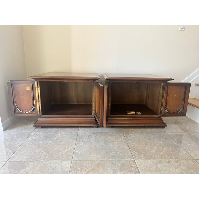 Gordons Inc. Vintage 1960s Gordon’s Inc. Commode End Tables / Nightstands - A Pair For Sale - Image 4 of 6