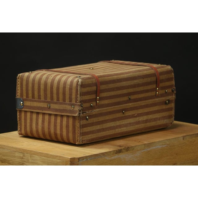 Striped Dolls Suitcase, 1890s For Sale - Image 3 of 8