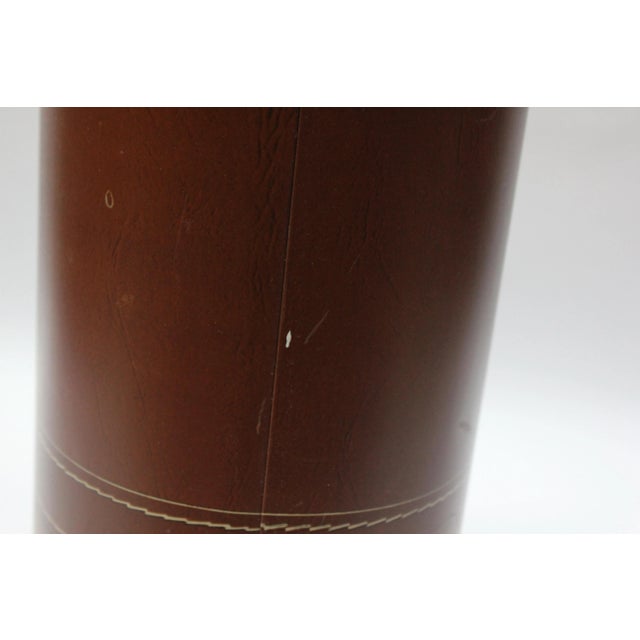 Vintage Cheinco "Pocketbook" Tin Litho Wastebasket For Sale - Image 10 of 13