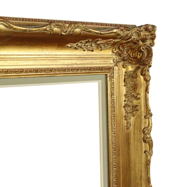 Large Baroque Style Gilt Wood Frame, 1920s For Sale - Image 15 of 17