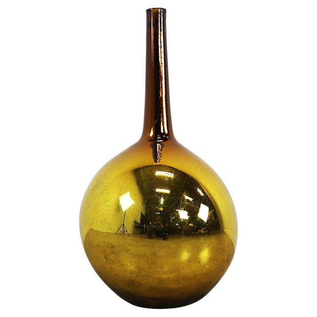 Mexican Modernism Big Size Mercury Glass Flower Vase For Sale - Image 13 of 17