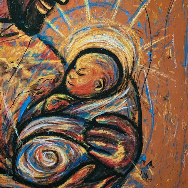 Portraiture "Here We Go, Again", Acrylic on Canvas Painting by Madoti Oluwadamilare For Sale - Image 3 of 3