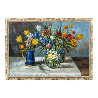 Framed Floral Still Life For Sale